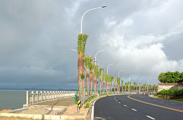 广东汕头海门镇波形护栏案例